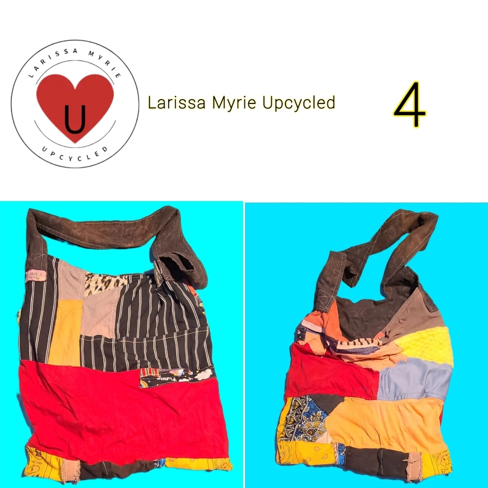 Multicolor Patchwork Shoulder Bag - Picture 3 of 3